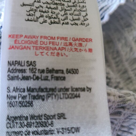 ROXY SUNSET WALKS SMOCKED CROP TOP PUFF SLEEVES SQUARE NECK ADULT SIZE XXL - Picture 8 of 12